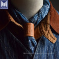 Indigo Denim Men Men Palola de pescoço Shawl Bandana Sconha